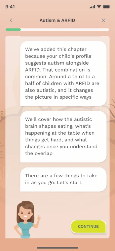 Screenshot: 10 week programme